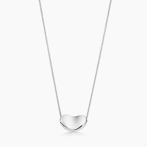 Tiffany Elsa Peretti 18mm silver bean necklace